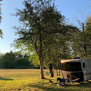 Diamond N Ranch , By pond campsite