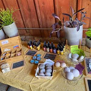 Their little store inside the barn.
