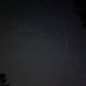 Beautiful starry sky…we saw several shooting stars!