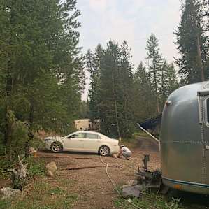 Parking near airstream