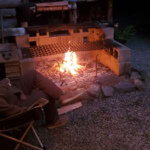 Evening fire, almost time for smores