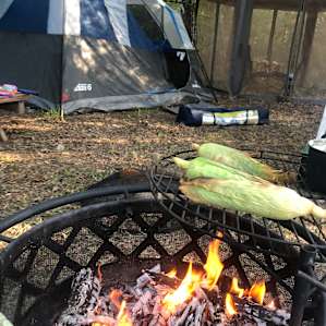 BBQ pit provided