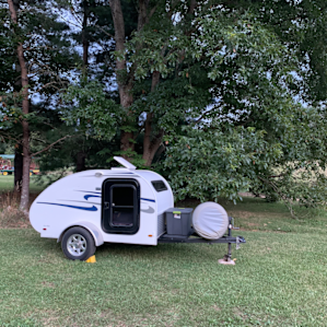 Our camper at the campsite