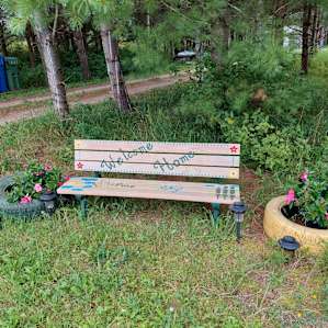 Bench in the entrance