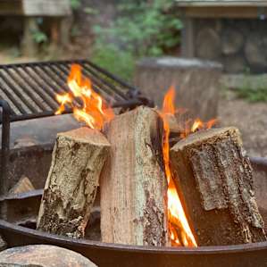 Loved having the firewood available at the camp!
