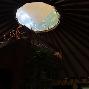 The yurt itself was so lovely