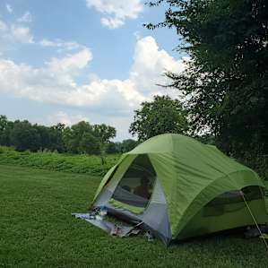 Campsite #2
We wished we had thought to bring a football. There is a lovely open grassy area that would have been perfect for running around.