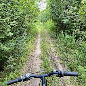 Approximately 1.3 km trail from parking to campsite