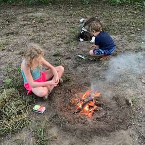 The kids loved being fully off grid!