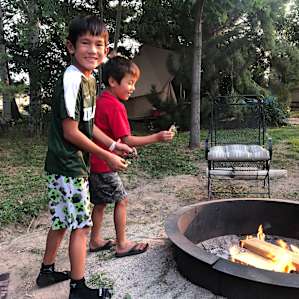 Great times at the big firepit.