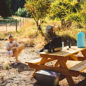 Relaxing in the site in the early afternoon.