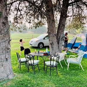 Nice to have patio furniture there for us