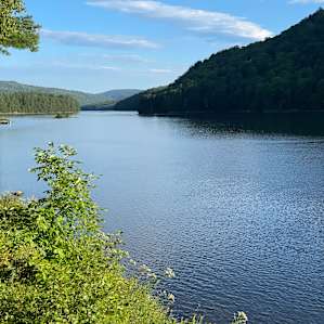 Flashing Moose river campsites