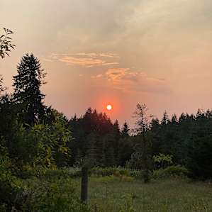 First night sunset