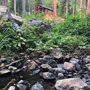 The creek was a sweet spot to sit by not only to cool down but also to quiet your thoughts