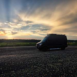 My camping buddy enjoying the view