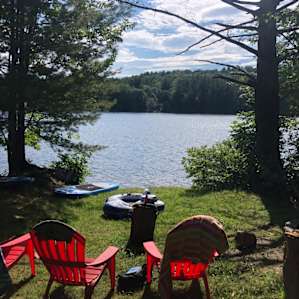 Wooded Tent Camping on Lake