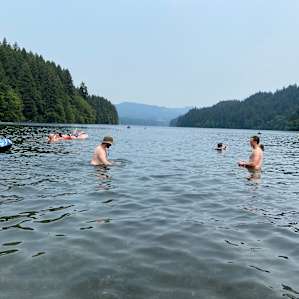 Lake merwin, 20 minutes drive from our site! Love this! It's a must!