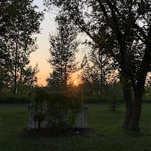 The sunset!