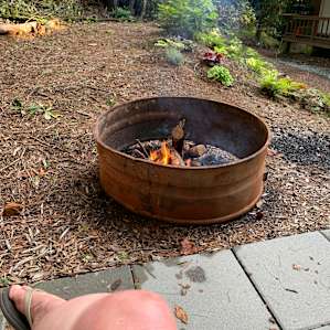Fire ring/firewood on site