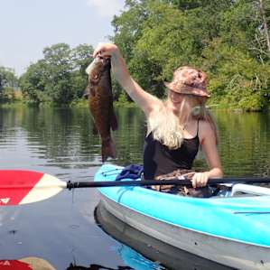 I caught the biggest fish of the trip! 5lber in Sabasticook River