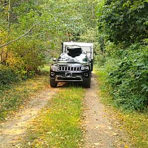 On the path to/from the camper / van parking spot