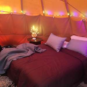 Tipi in the Junipers