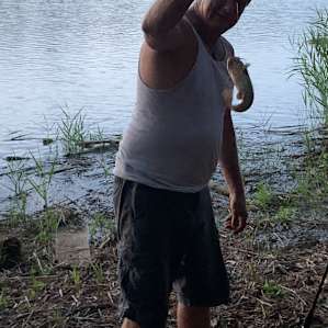 catching fish on the island