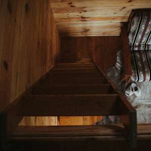 The ladder to the loft is a little steep so some who have mobility issues may not want to try it, but I felt super secure climbing up and down.