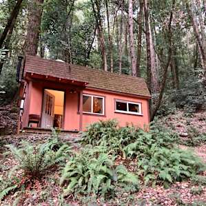 We stayed in the Pumpkin cottage. We enjoyed sitting on the porch in the evening while my son softly strummed his guitar.