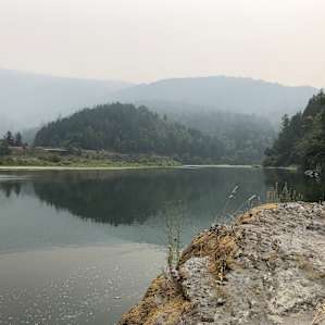 The Klamath. Sky was a bit smokey from fires, but we were upwind of the smoke.