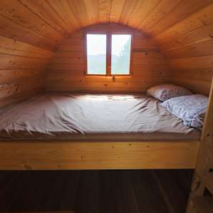 Inside of a Barrel Cabin