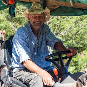 Gary, Conny's partner and host who lives on the ranch