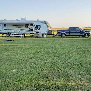 Full hookup RV site by the lake