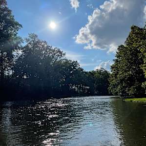 View from river access.
