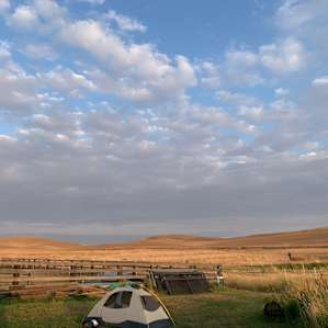 our tent spot, adjacent to our car camp