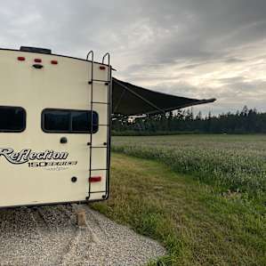 Nice, level RV gravel pad