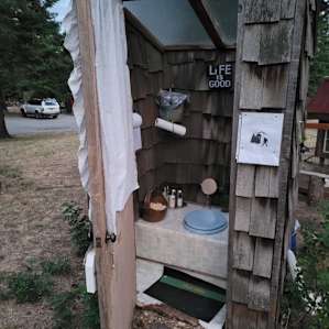The cutest outhouse ever.