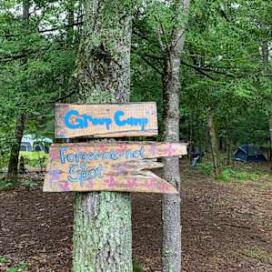 Group camp area at the Forget-Me-Not Spot