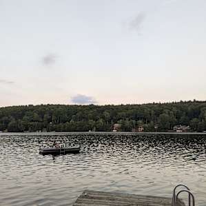 Water is so clean and clear. Met many people fishing for rainbow trout and bass.