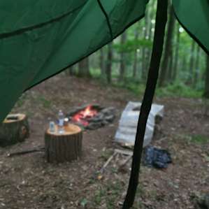 a little bit rainy, but still pleasant with our setup!