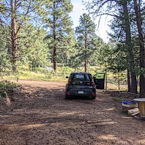 View from back of campsite