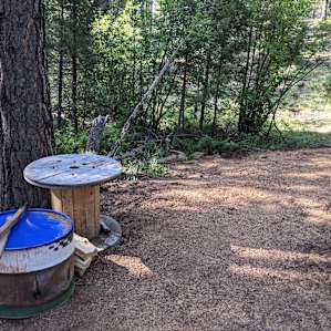 Little table and fire ring