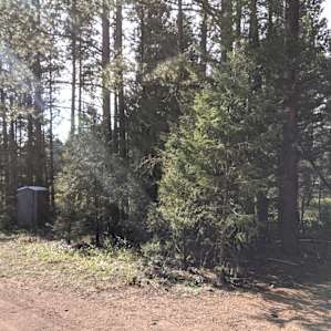 Portapotty just to the left of the site