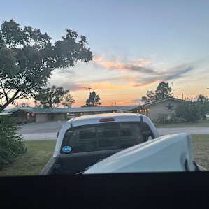 The Sunset view over the Motel