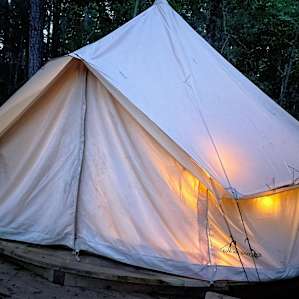 Canvas Bell Tent with Woodstove