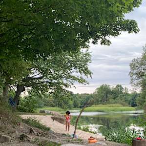 Sandy beach