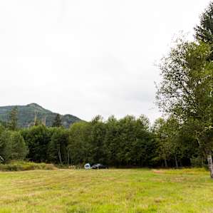 Site #1 is set back a little further than the other sites, away from the host's home and the road