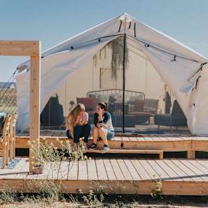 This tent is the largest one on property.
