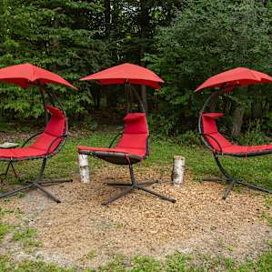 We also found another spot to sit back and take in the peace and tranquility of this property. There is definitely no shortage of great spots to sit back and relax in.
